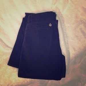 Black Volcom Pants. Size 0. Boot cut.